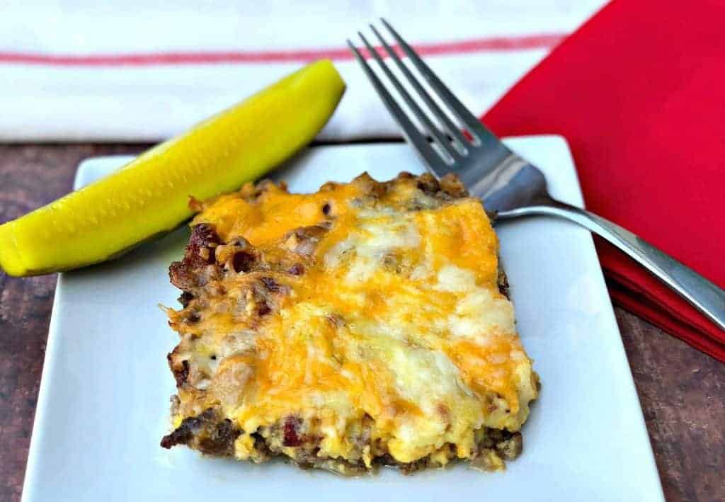 Easy Keto Bacon Cheeseburger Casserole