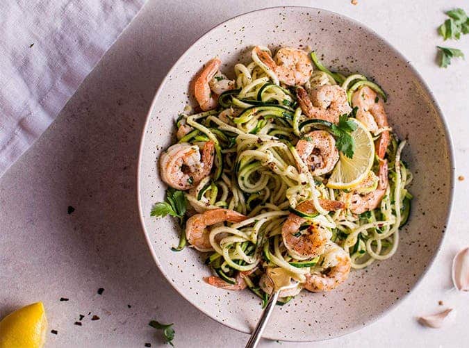 Garlic Shrimp Zoodles