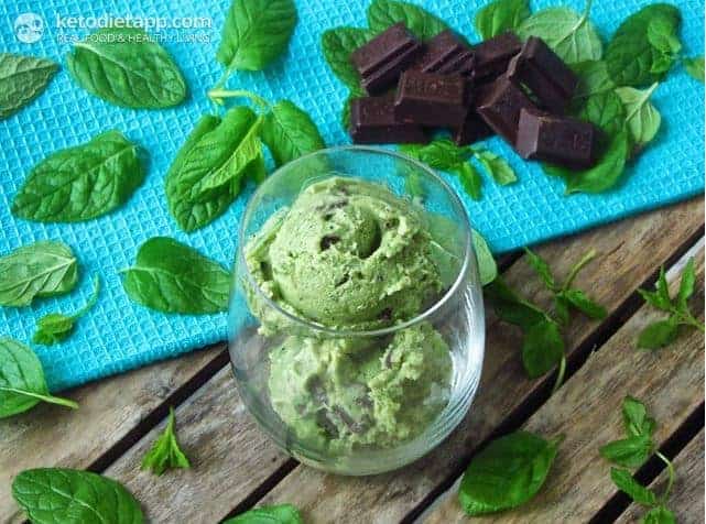 Keto Mint Chocolate Chip Ice Cream