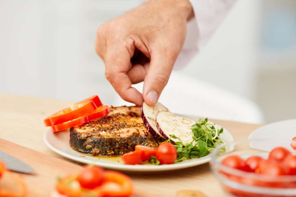 Small Plate of Healthy Food