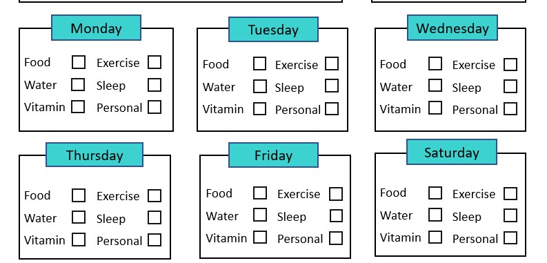 Free Printable Fitness Planner